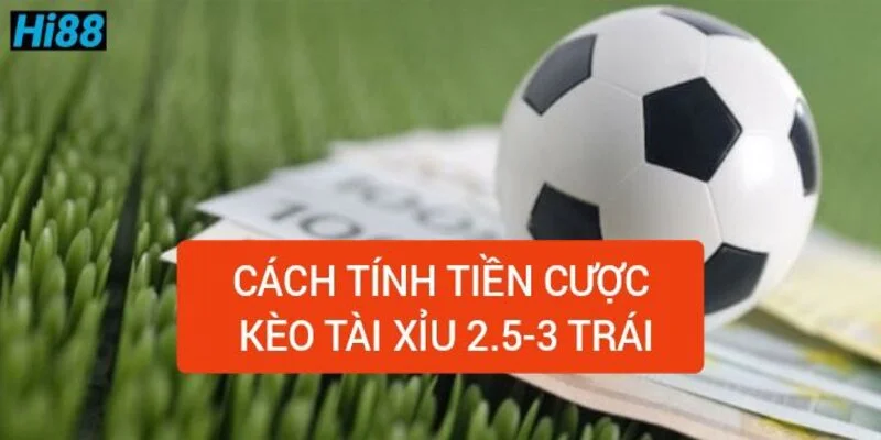 Kèo tài xỉu 2.5-3 là gì ? Chi tiết cách đọc kèo dễ hiểu 3 cach-tinh-tien-cuoc-keo-25-3